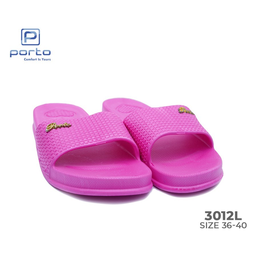 Sandal Slop Pelangi / Sandal Karet / Sendal Jepit Wanita Porto 3012 L