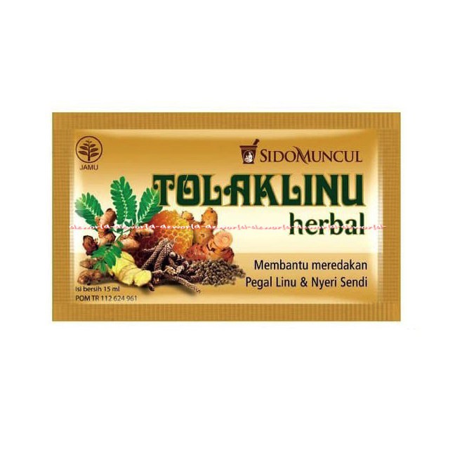 Sidomuncul Tolak Linu Herbal Tolaklinu Cair 5 Sachet Sido Muncu