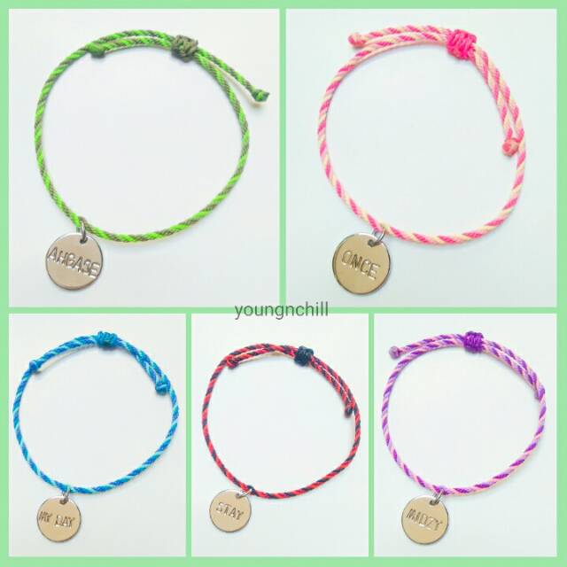 JYP NATION PROJECT FANDOM BRACELET READY ONLY TWICE  ITZY