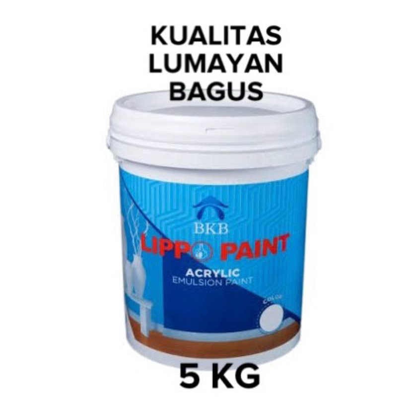 CAT TEMBOK LIPPO PAINT PUTIH HITAM WARNA WARNI 5KG 5 KG MURAH BAGUS