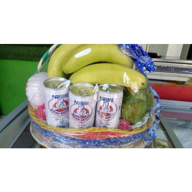 

BISA COD parcel buah segar khusus isoman + Bear brand 3 buah MURAH