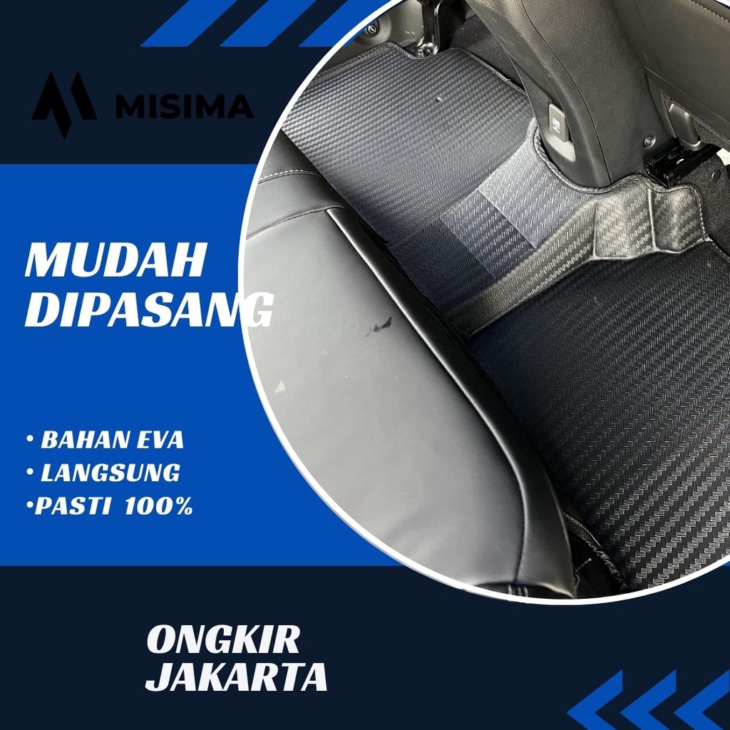 Karpet Mobil 5D Honda BRV 2022 Motif Carbon Premium