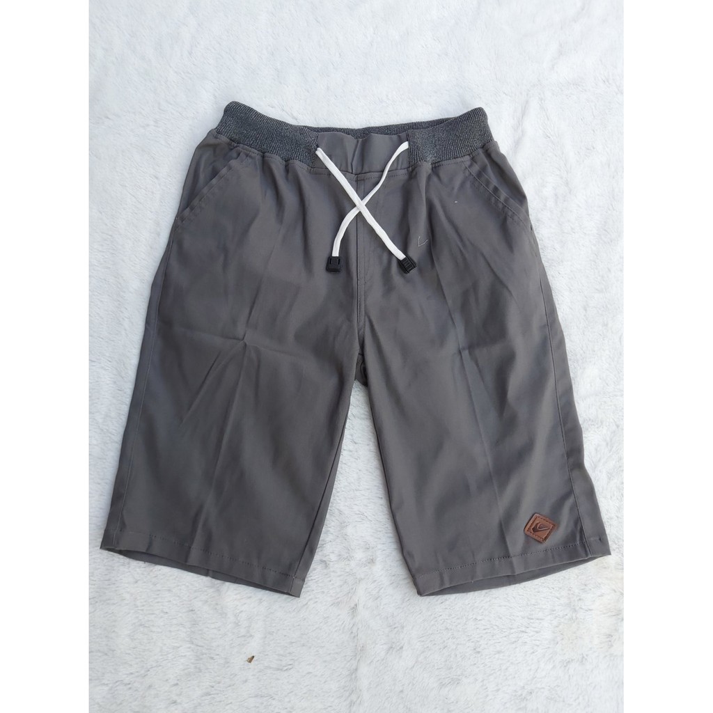 [BIG SIZE] Celana Chino Pendek Pria mick pinggang karet rip katun twill krem coklat surfing santaI