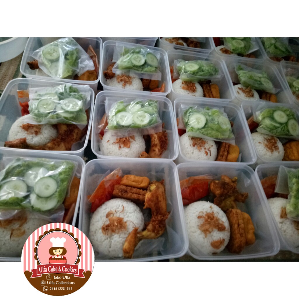 Paket Nasi Kotak Nasi Bento Nasi Box Nasi Ayam Goreng Ayam Bakar Shopee Indonesia