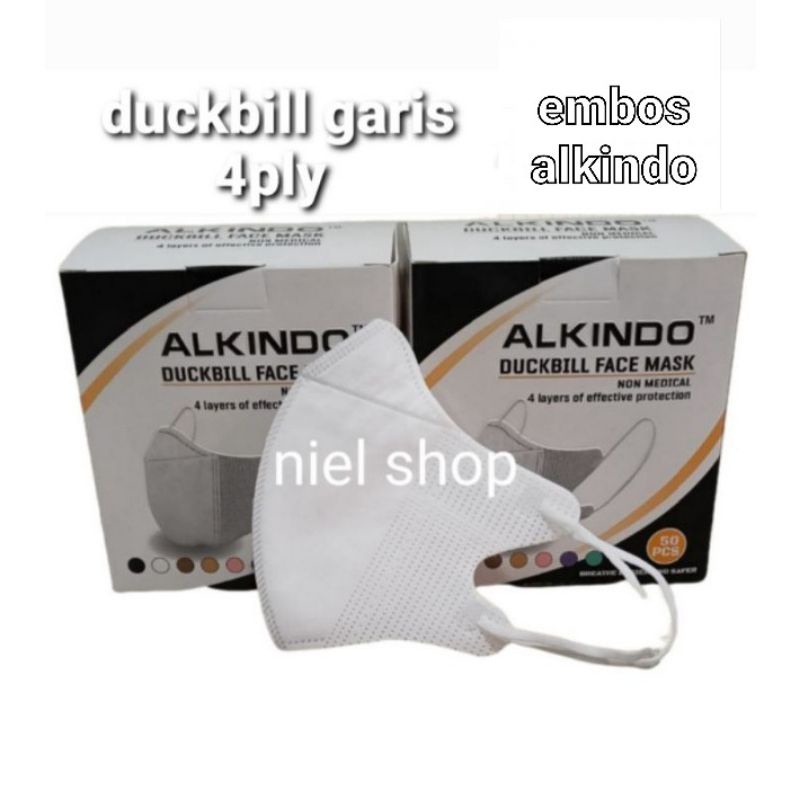 Masker Duckbill alkindo 1box isi 50 pcs