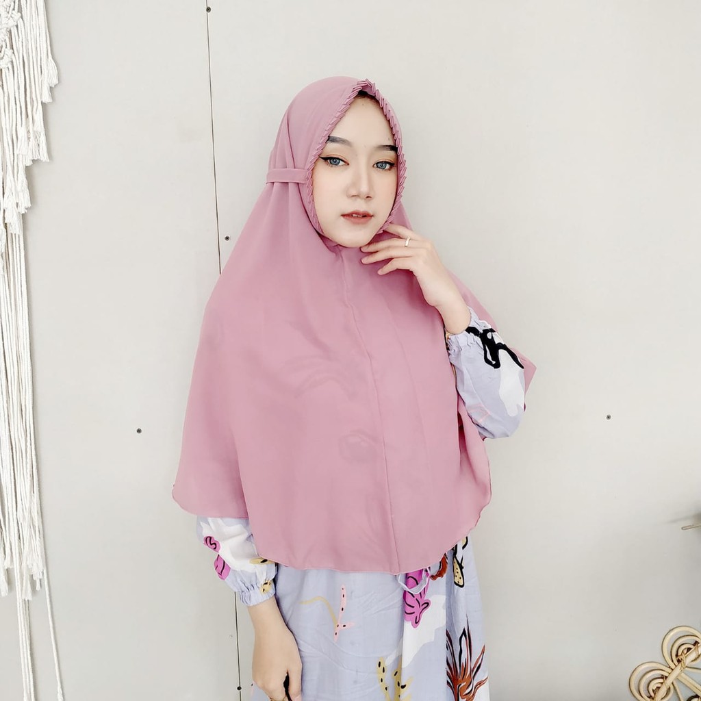 Hijab instan Sarah Lipit Jilbab Instan Bergo Sarah Lipiit Kerudung Instan Premium Diamond-SARAH DUSTYUNGU
