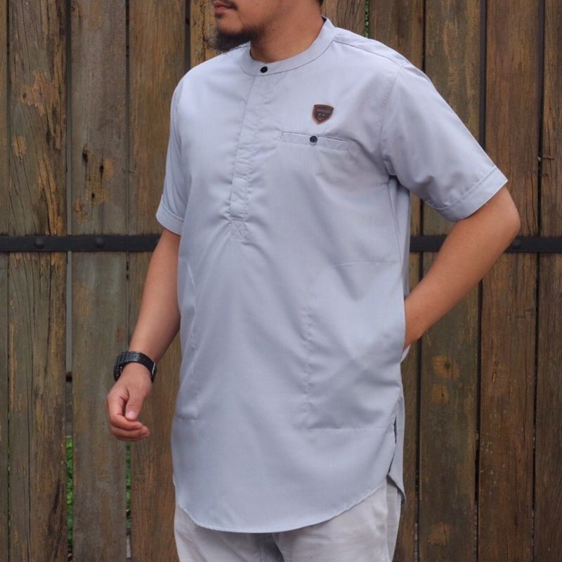 Baju koko kurta lengan pendek bahan TOYOBO yang menyerap keringat dan model TERBARU