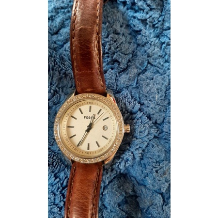 Preloved jam fossil original ES3026/Jam tangan wanita/jam preloved fossil