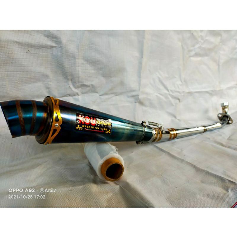 KNALPOT RACING KOU CORONG BLUEMON SUPRA X/VEGA/KARIMA/REVO/SUPRA X 125