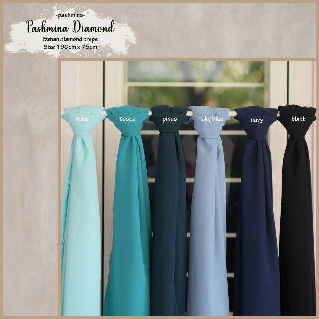 Hijab Dewasa Hijab Pashmina Diamond Termurah Bahan Diamond Crepe Premium Trendy | Bisa Cod