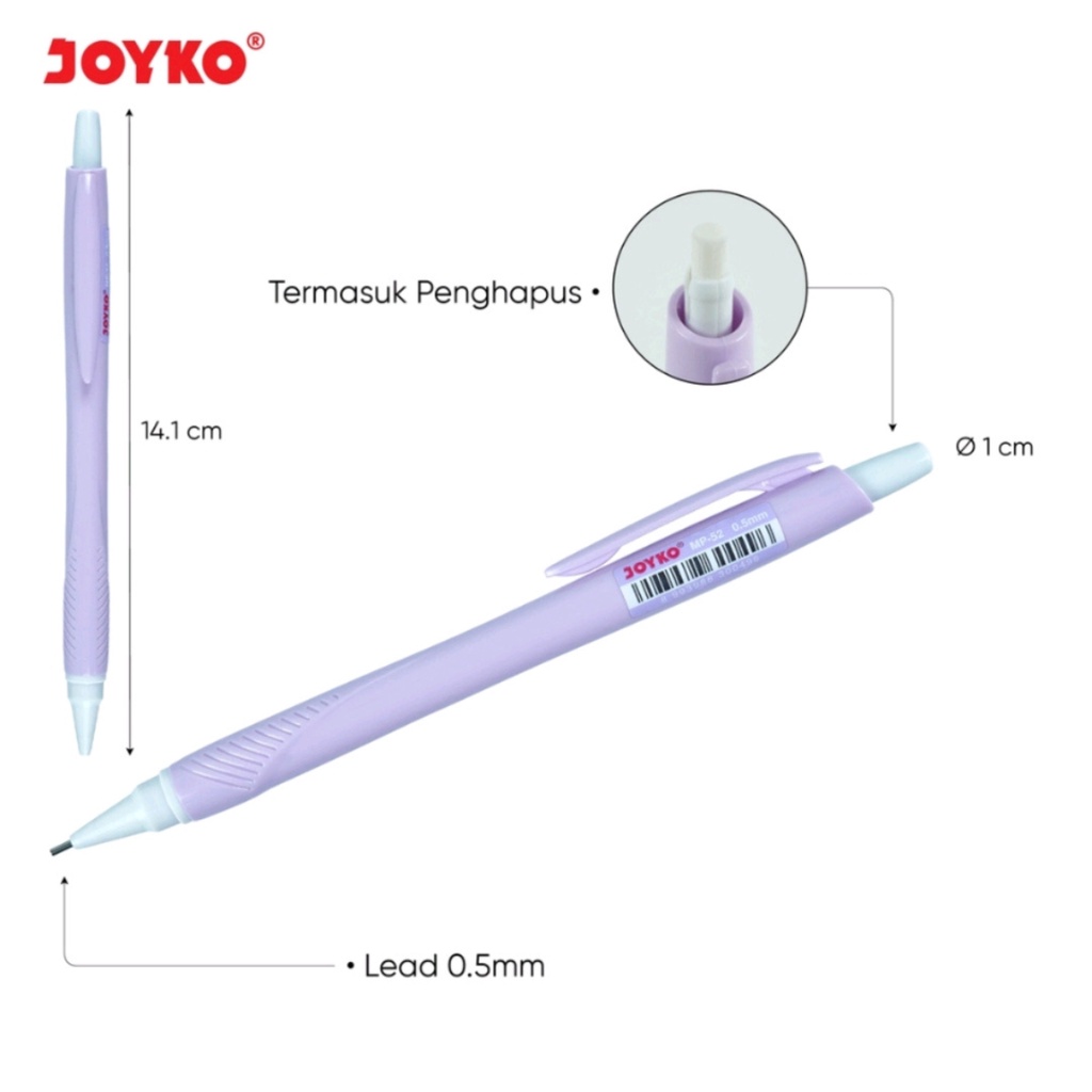 

JOYKO Mechanical Pencil Pensil Mekanik Joyko MP-52 0.5 mm