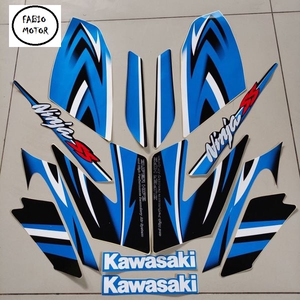 striping kawasaki ninja ss 2011 2012 biru