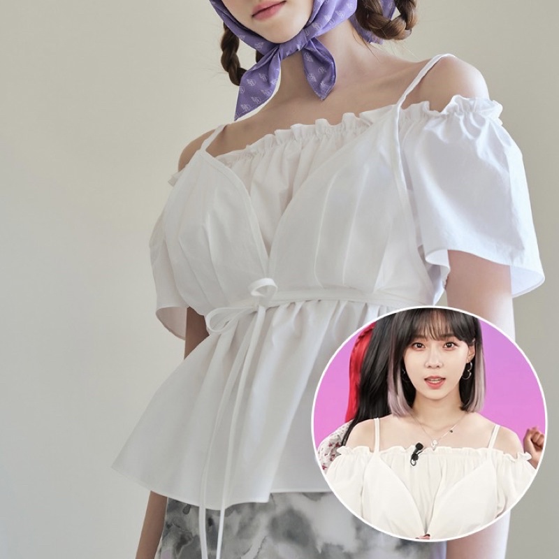 Letter From Moon - Inside Out Layered Blouse (AESPA Winter)