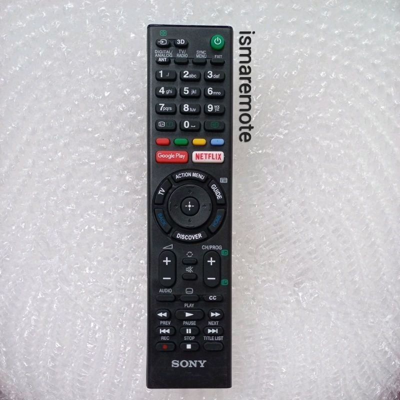 REMOTE REMOT TV SONY SMART GOOGLE PLAY NETFLIX SEPERTI ORIGINAL