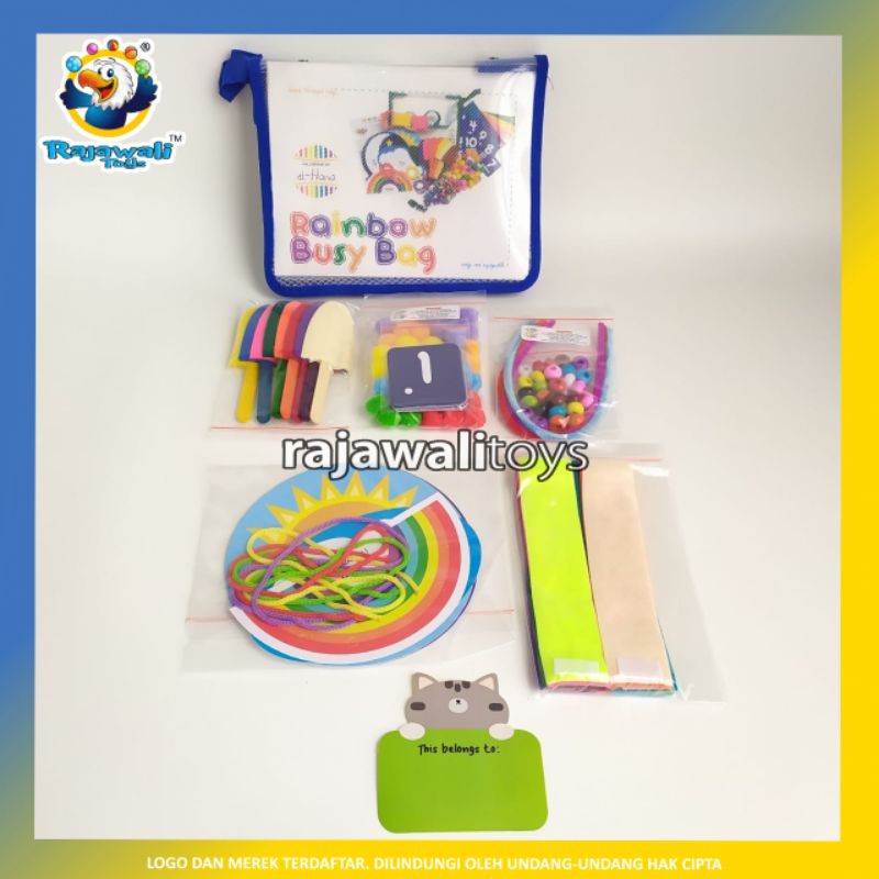RAJAWALI TOYS RAINBOW BUSY BAG EL-HANA