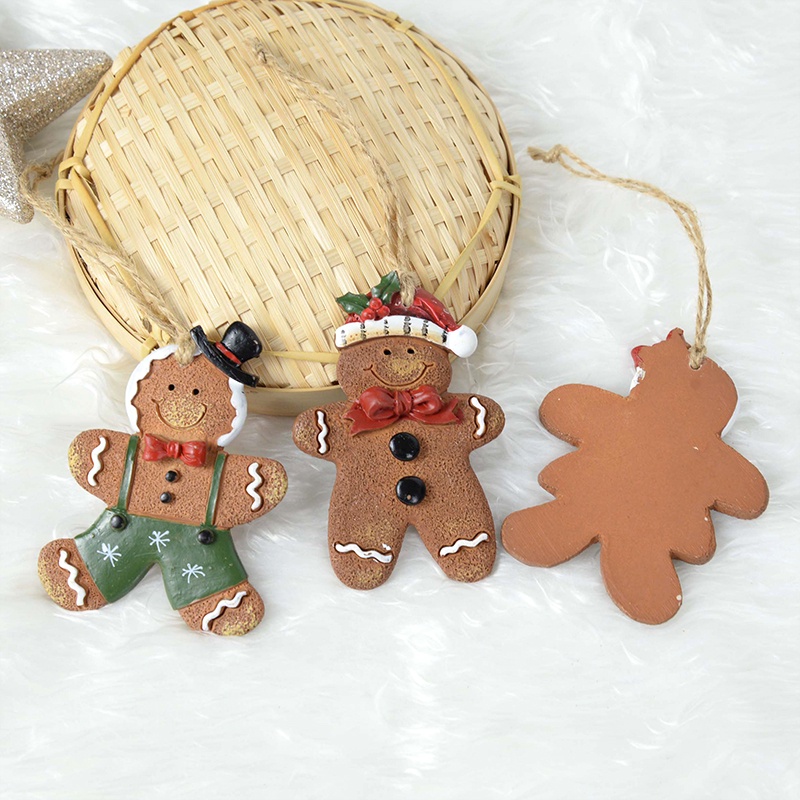 [Christmas Resin Gingerbread Man Pendants] [Christmas Tree Drop Ornaments]