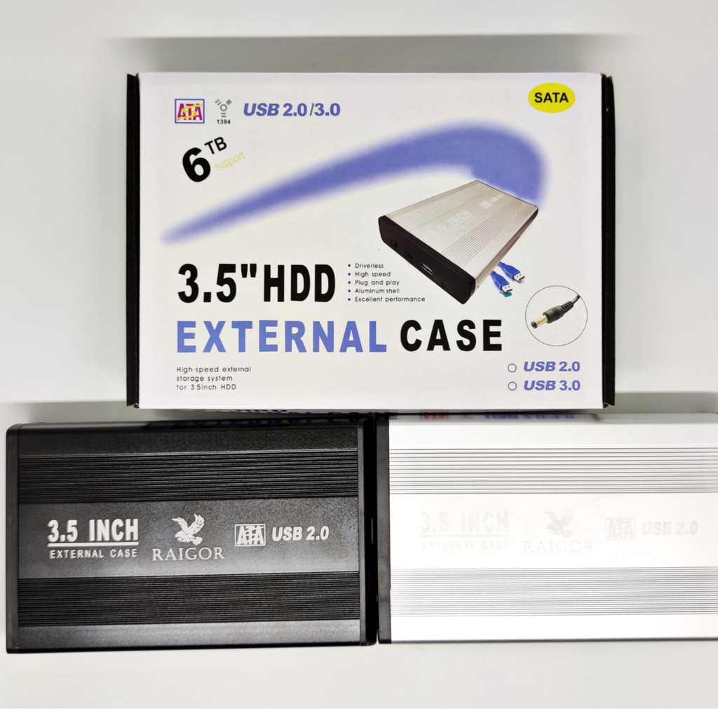 EXTERNAL CASE HDD 3.5&quot; SATA / CASING HARDDISK 3.5 INCH / HDD ENCLOSURE