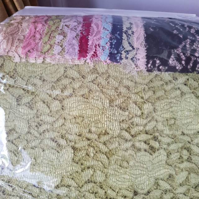 KAIN BROKAT LACE CORD GLITTER & NON GLITTER AXBK