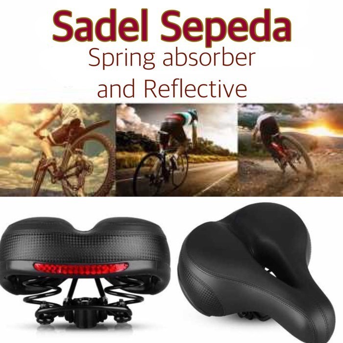 QUALITY Sadel Sepeda Super Empuk Kursi Jok MTB Gunung Lipat Saddle Handle Bike