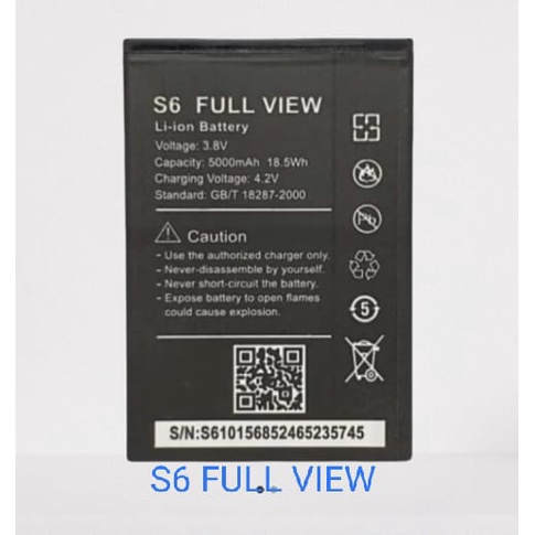 BATRE BATTERY BATERE ADVAN S6 FULL VIEW