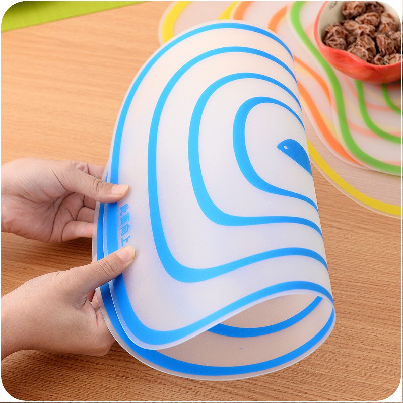 Talenan Tipis Anti Bakteri / Alas Pemotong Makanan PVC Chopping Board