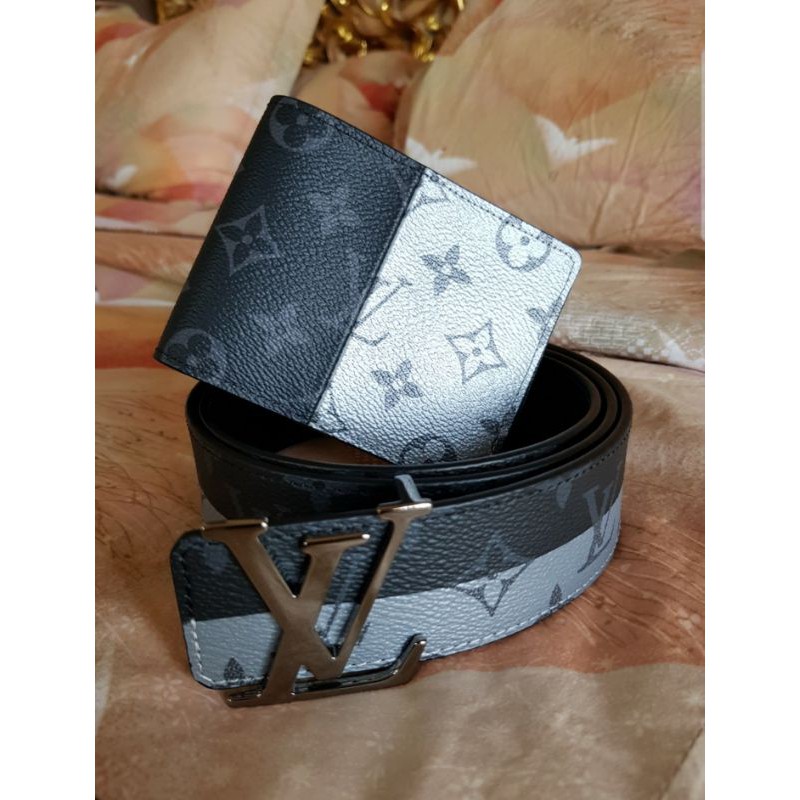 Louis Vuitton Authentic Belt&Wallet Set (Limited Editon Black&White)