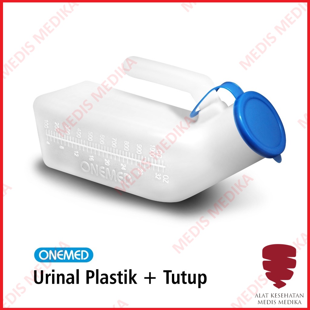 Pispot Urinal Laki-laki Dengan Tutup Pipis Kencing Urin Tempat Buang Air Kecil Plastik Pria Dewasa