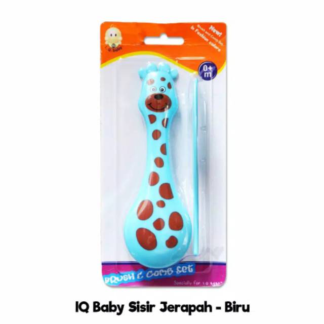 IQ BABY BRUSH AND COMB SET-SISIR BAYI IQ BABY JERAPAH-SISIR IQ BABY JERAPAH-SISIR BAYI BERKUALITAS