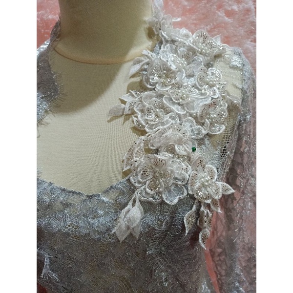 tempelan bunga/tempelan kebaya/accesories bunga tempel