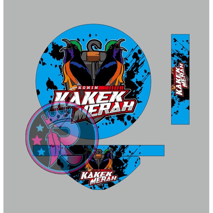 stiker tebok konin kakek merah