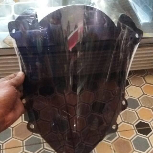 Winseld Visor Ninja RR New hitam jenong