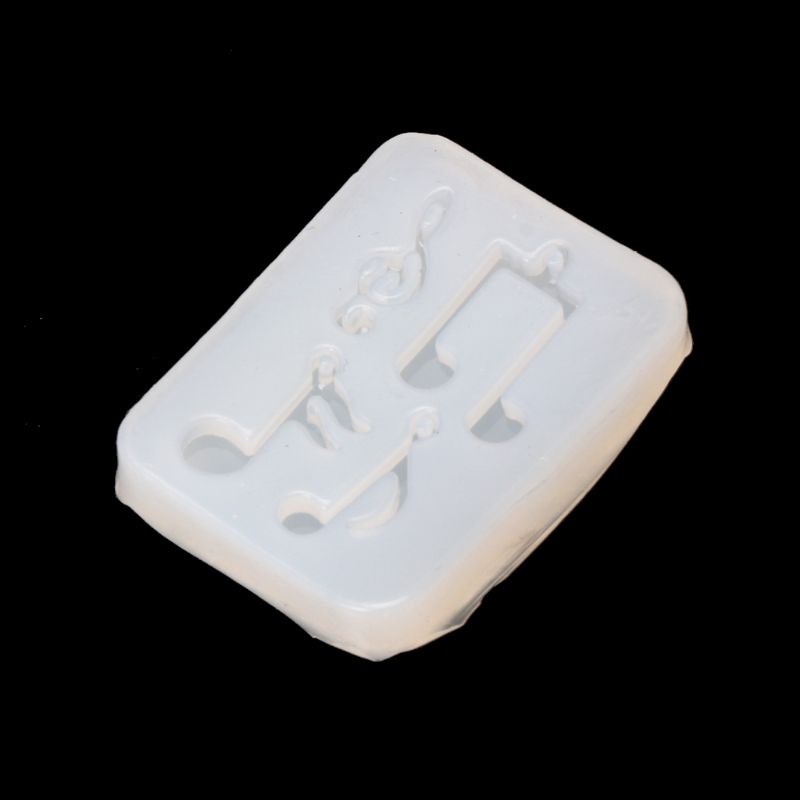 SIY  Musical Note Pendant Silicone Mold Resin Jewelry Fondant Cake DIY Mould Tools