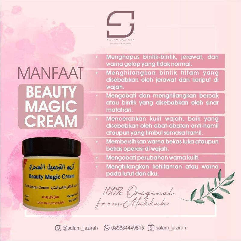 Beauty Magic Cream Arab 100 Original Mekkah Bmc Free Mask Shopee Indonesia
