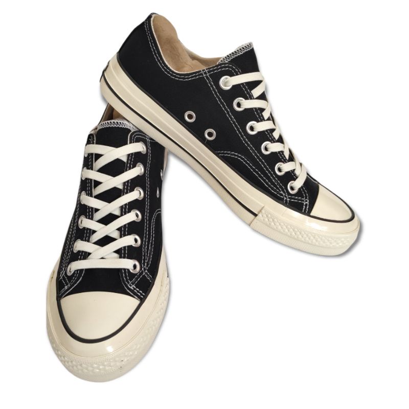 Sepatu Sneakers Converse-low 70s Glosy Low Black super premium original Made in Vietnam