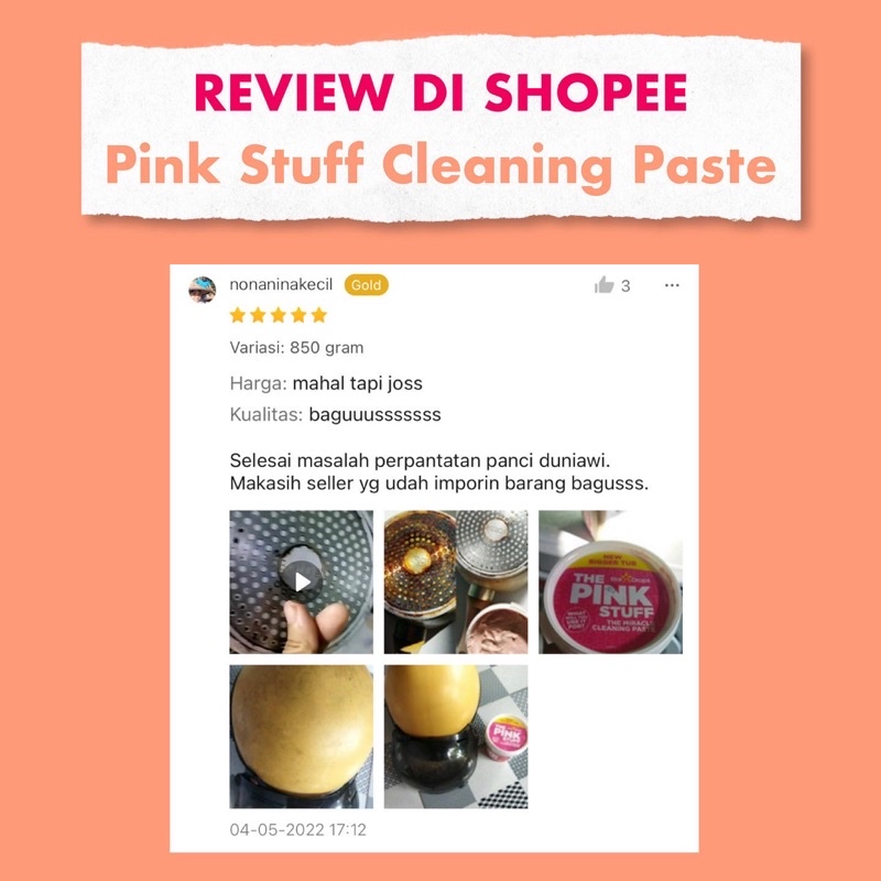 The Pink Stuff Miracle Cleaning Paste