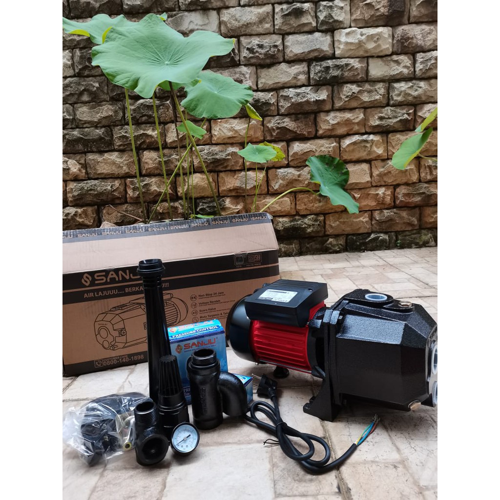 MAXPUMP SJ-505 JETPUMP Pompa Air Semi Jet Pump Gulungan Tembaga Pompa Otomatis 500Watt 220Volt JETPUMP