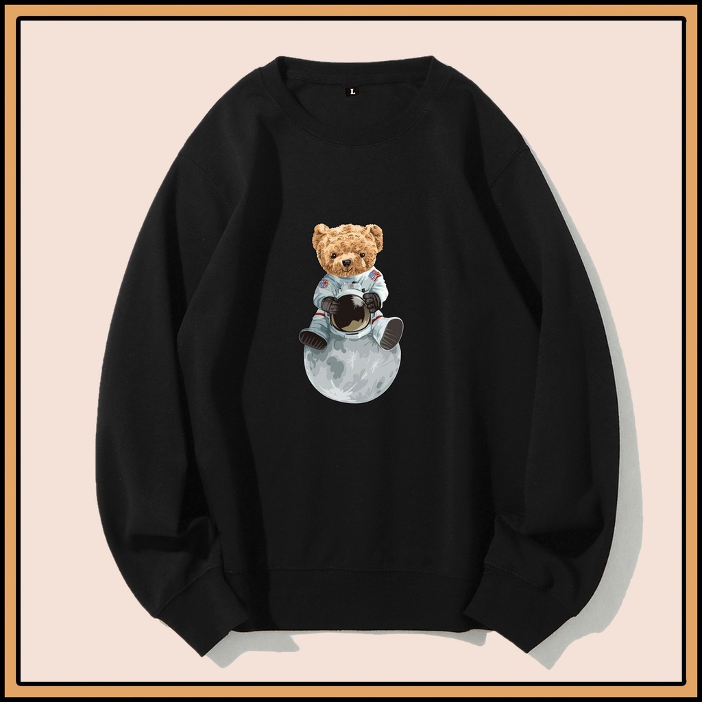 CALVIERO SHOP - BAJU SWEATER WANITA ATASAN BEAR ASTRONAUT SWEATER DEWASA BRAND ANIME SWEATER HODDIE FASHION CITAYEM SCBD FASHION WEEK FASHION VIRAL TIKTOK