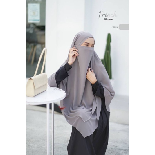 (BISA COD) NEHA FRENCH KHIMAR DAILY JUMBO SYARI BY KHUMAIRA-7