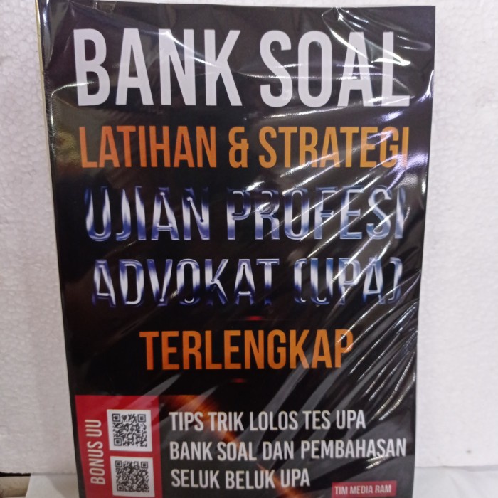 Buku BANK SOAL LATIHAN & STRATEGI UJIAN PROFESI ADVOKAT (UPA) TERLENGK