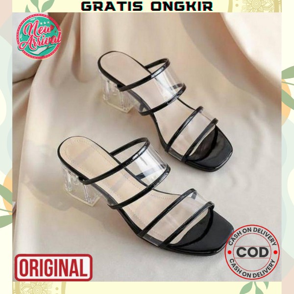 Heels Hills Heel Sepatu Hak Tinggi Hak Tahu Sandal Haihil Ibu2 Kondangan Pesta Murah Import Mewah Te
