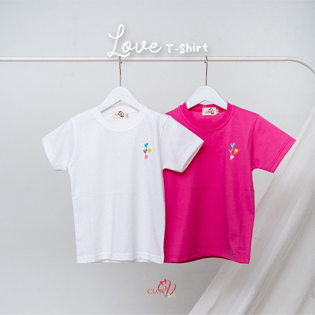 CLOEVKIDS - T-shirt kaos couple mom and kids - Prilly - love