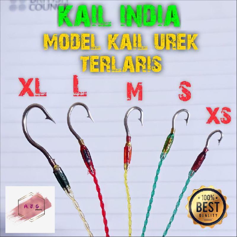 Kail Pancing Urek Belut Pancing Belut Kail Belut Model KAIL INDIA Bahan Baja