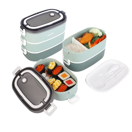 

Lunch Box Anti Tumpah 3 Susun FOODI Tahan Panas