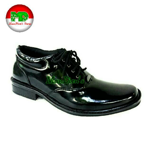 MANDIENS PDH 02-TALI Sepatu Formal  Pria Kulit Kilat Sintetis / PDH POLISI /PDH TNI