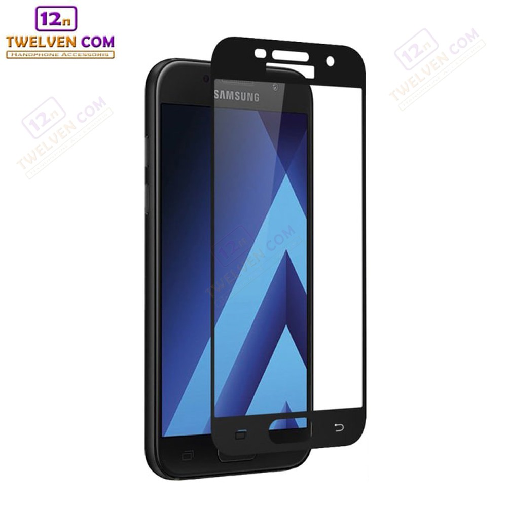 zenBlade 5D Full Cover Tempered Glass Samsung A7 (2017) - Hitam