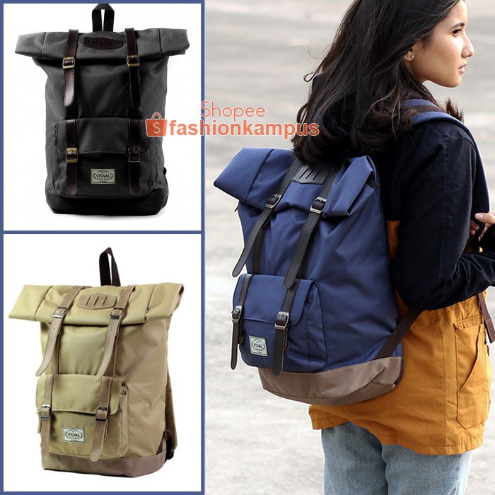 Tas Ransel / Punggung / Backpack / Travel Bag - Kuliah / Kerja / Sekolah - Visval - Grande