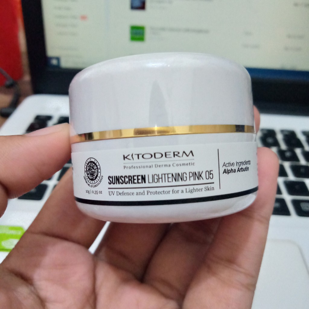 KITODERM SUNSCREEN LIGHTENING PINK 05 BPOM | SUNSCREEN PENCERAH WAJAH BPOM