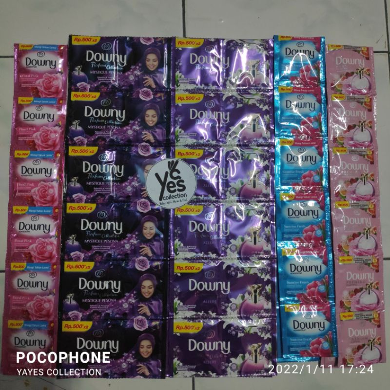 COD Downy Pelembut Pewangi Renceng 500an 12 PCS 10 ml 11 ml 20ml Passion Mystique Sunrise Fresh Wangi Tahan Lama Pakaian