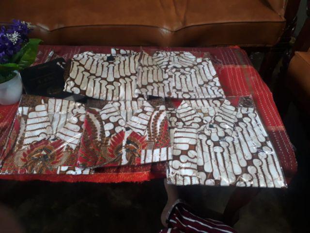 Batik Couple Keluarga Sania Ruffle Ori Ndoro Jowi Dnt Motif Songket Putih Terkomplit Termurah