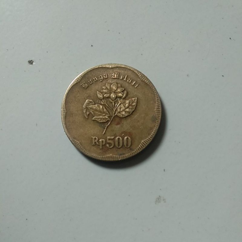 Uang Koin 500 Melati 1992